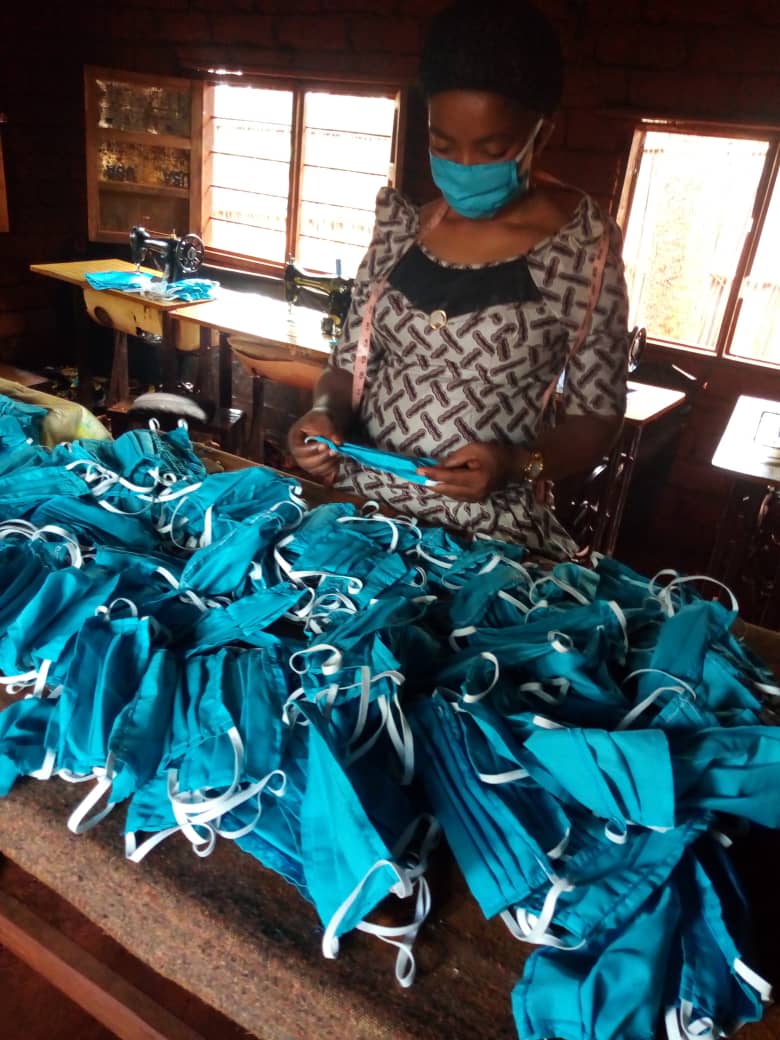 Protecting Hope through mask production during COVID by tailoring apprenticeship graduates of Equipping Hope's Business of Hope program.