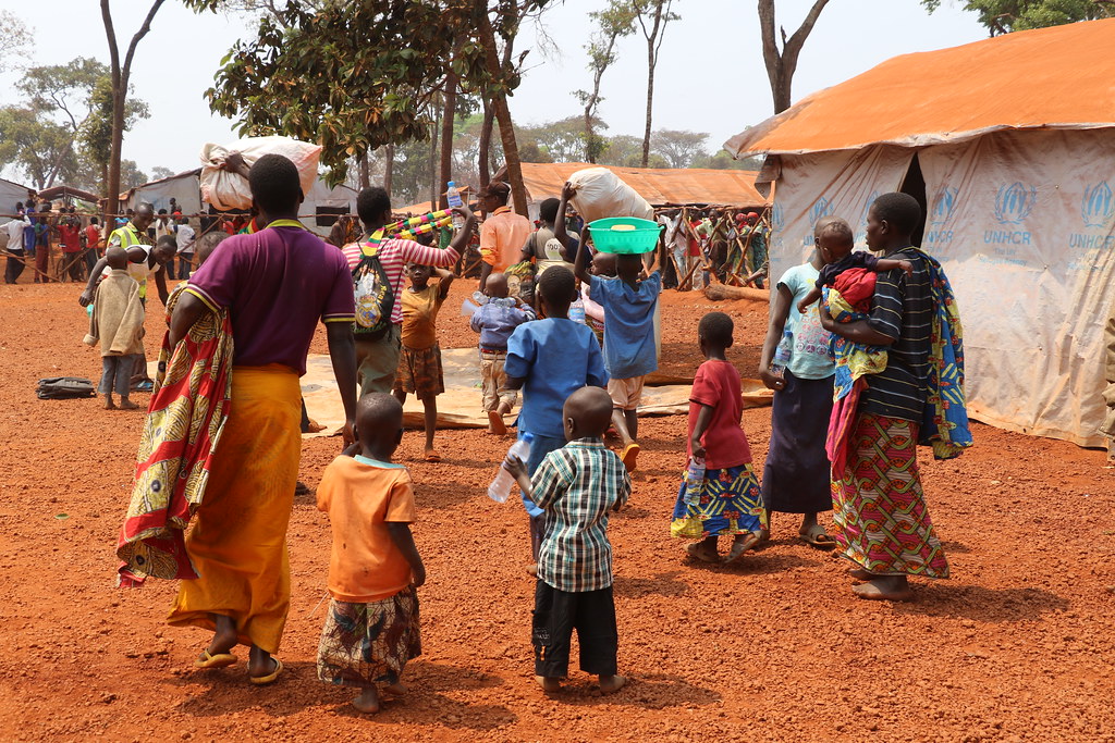 Refugees in the Nyarugusu Refugee Camp in Tanzania where Equipping Hope works with families to empower them to change their own circumstances.